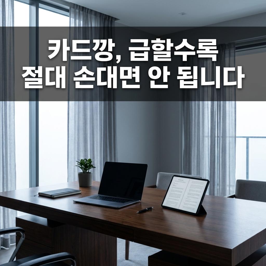 카드깡, 급할수록 절대 손대면 안 됩니다