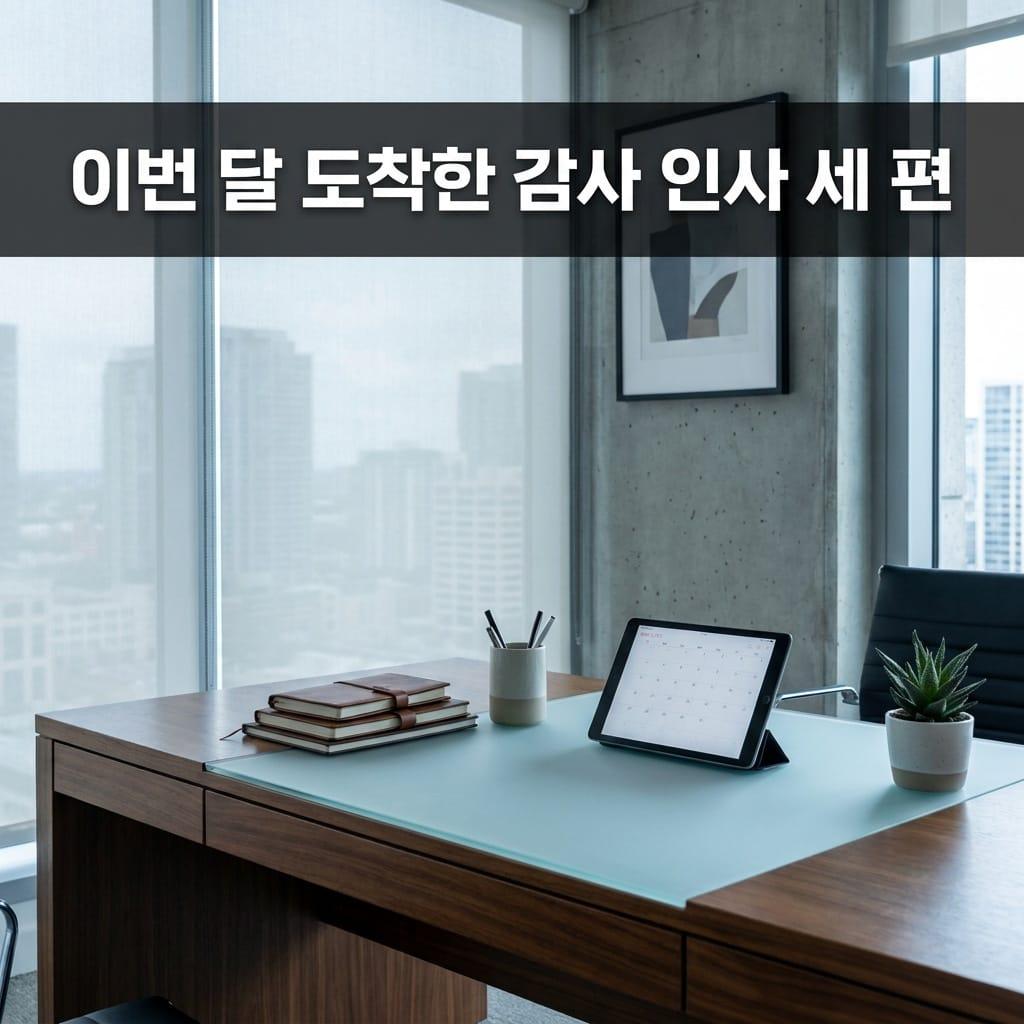 짧은 후기 세 편 - 이번 달 사무소에 도착한 감사 인사들