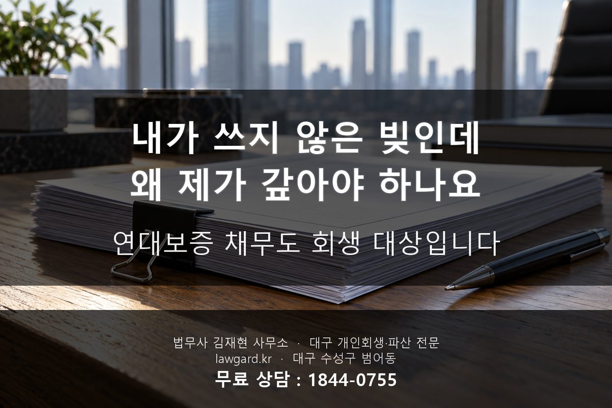 연대보증 채무 독촉장 상담