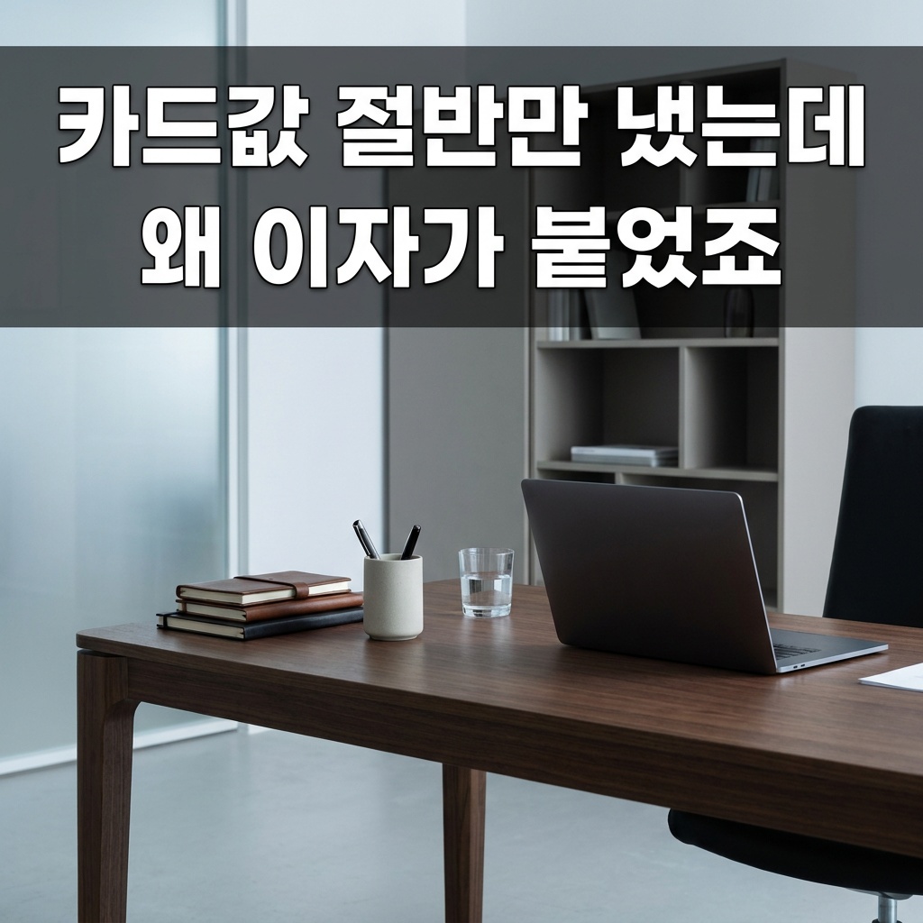 카드값 절반만 냈는데 왜 이자가 붙었죠 - 리볼빙 함정 주의