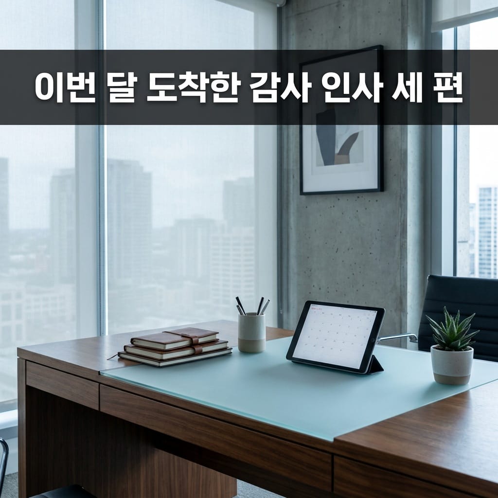 이번 달 도착한 감사 인사 세 편