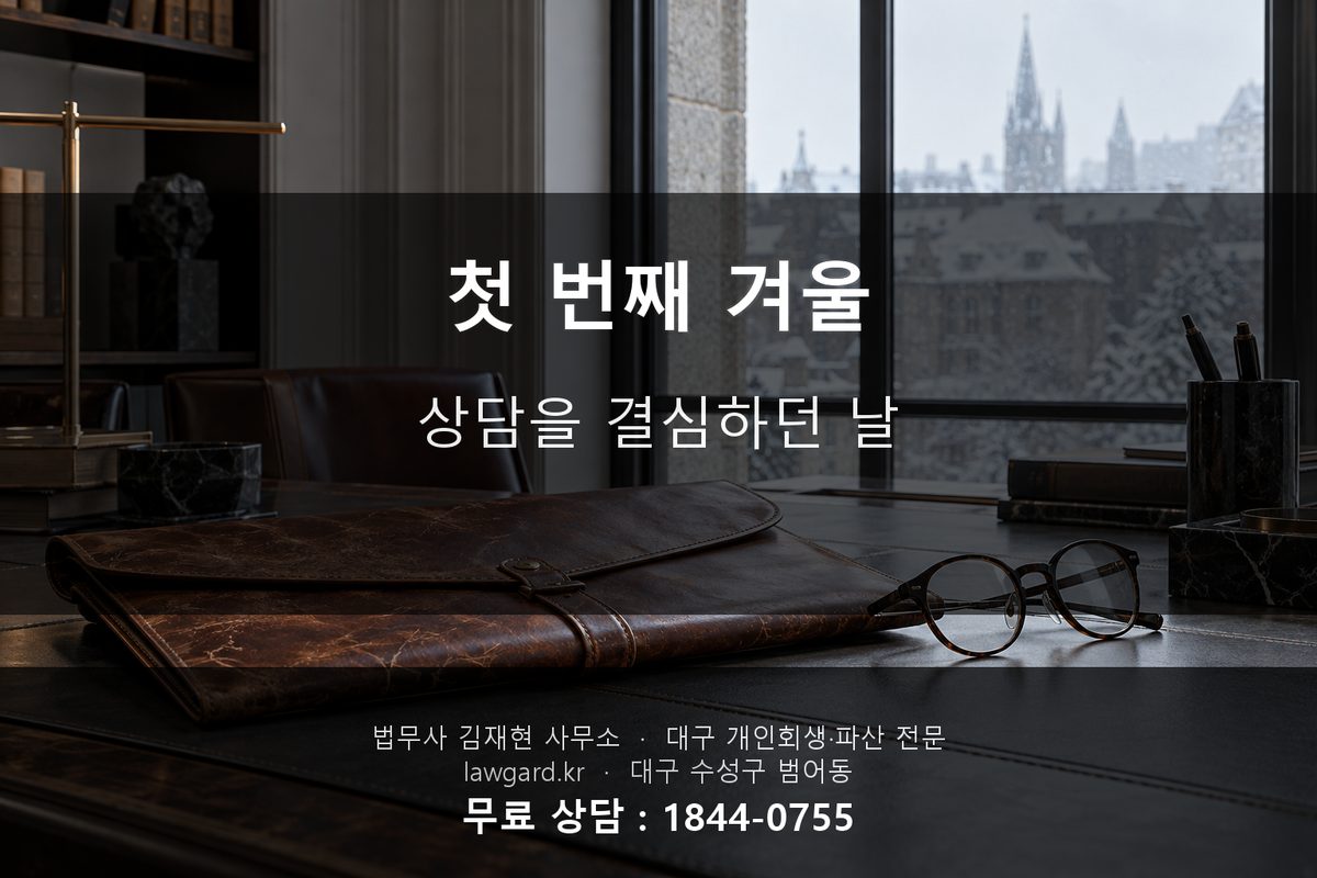 자녀 보증 빚 개인회생 상담 결심