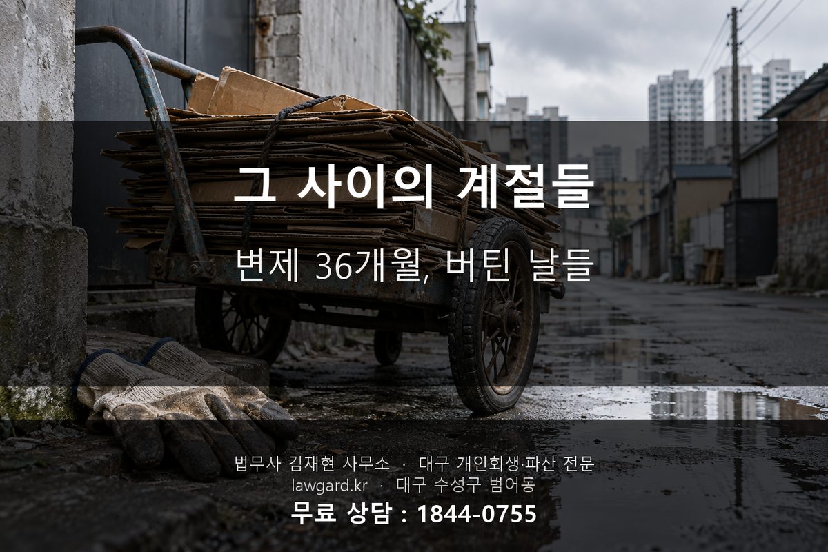 개인회생 변제 36개월 고령자 버틴 시간